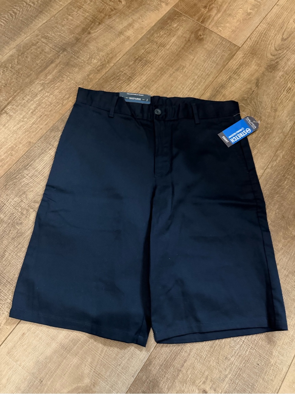 Boys Nautica 16 Husky Classic Stretch Navy Shorts